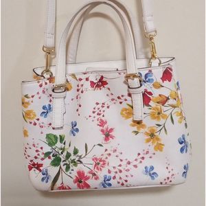 Liz Claiborne White Floral Purse